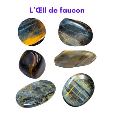 Les pierres naturelles Œil de faucon Les Couleurs de Lo