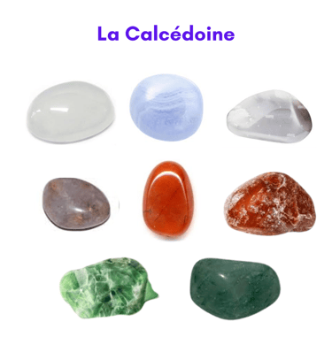 Les pierres naturelles Calcédoine Les Couleurs de Lo