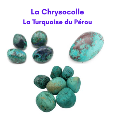 Les pierres naturelles Turquoise du Pérou Les Couleurs de Lo
