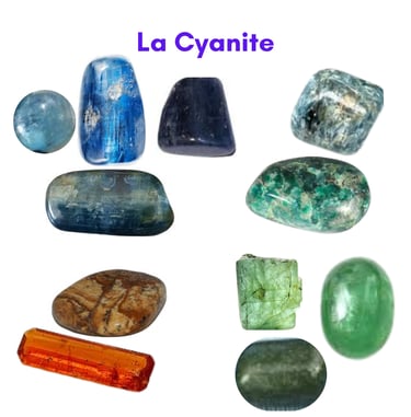 Les pierres naturelles Cyanite Les Couleurs de Lo