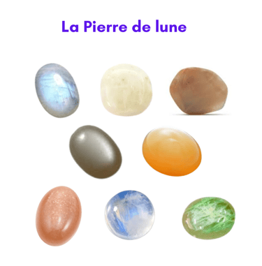 Les pierres naturelles Pierre de lune Les Couleurs de Lo