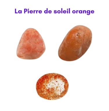 Les pierres naturelles Pierre de soleil orange Les Couleurs de Lo