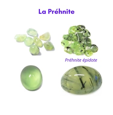 Les pierres naturelles Préhnite Les Couleurs de Lo