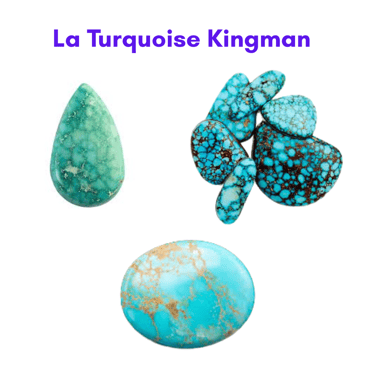 Les pierres naturelles Turquoise Kingman Les Couleurs de Lo