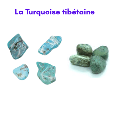 Les pierres naturelles Turquoise du Tibet Les Couleurs de Lo