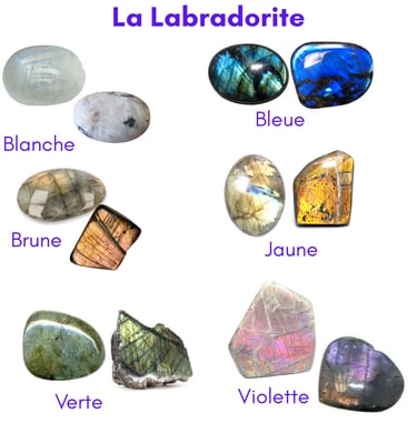 Les pierres naturelles Labradorite  Les Couleurs de Lo