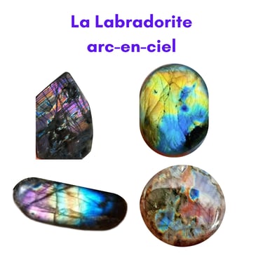 Les pierres naturelles Labradorite arc-en-ciel Les Couleurs de Lo