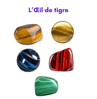 Les pierres naturelles Œil de tigre Les Couleurs de Lo