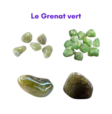 Les pierres naturelles Grenat vert Les Couleurs de Lo