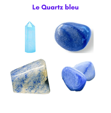 Les pierres naturelles Quartz bleu Les Couleurs de Lo