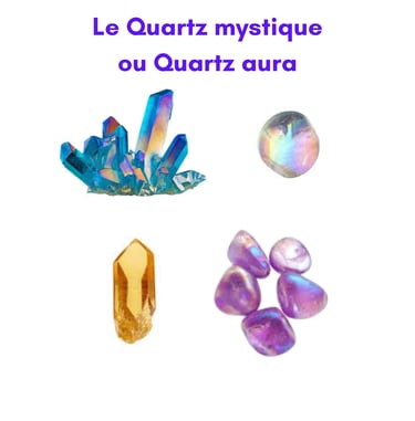 Les pierres naturelles Quartz mystique Les Couleurs de Lo