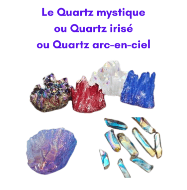 Les pierres naturelles Quartz mystique Les Couleurs de Lo
