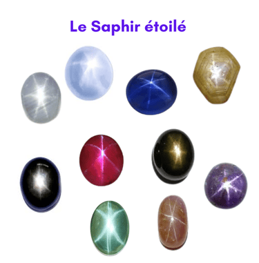 Les pierres naturelles Saphir étoilé Les Couleurs de Lo