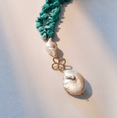 Collana Perle Scaramazze e Turchese Amalfi Gioielli