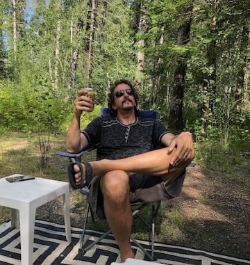 Gary Semkiw relaxing
