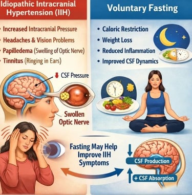 🧠📈 Idiopathic Intracranial Hypertension (IIH) and Voluntary Fasting 🌙