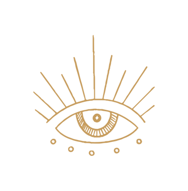 a gold eyelashed eye
