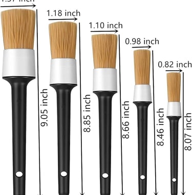 Boars hair detail brush - Rosie Dazzlers Mobile Auto Detailing