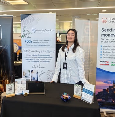 Founder Michele Li-Fay at the B2B Expo in Reading in 2025