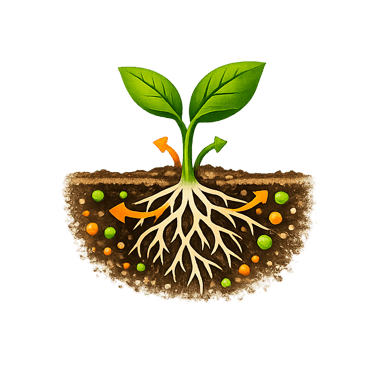 Dynamique sol–racines