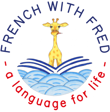 logo french with fred girafe