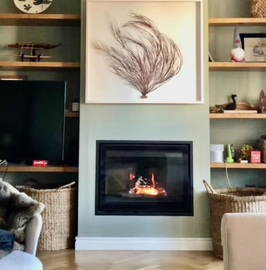 Warm inviting elegant living room in a house in Spain