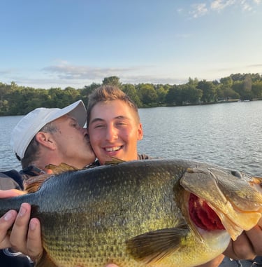 Pêche dans les landes en bateau 