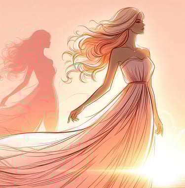 Empowered Woman Glowing with life, Living her Majikal Life