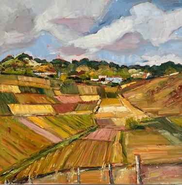 Paysage - Painting by Catherine Bagnell Styles