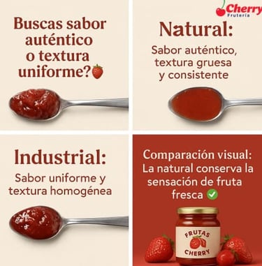 Comparativa de ingredientes naturales vs industriales