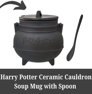 Harry Potter Ceramic Cauldron Soup Mug with Spoon 
