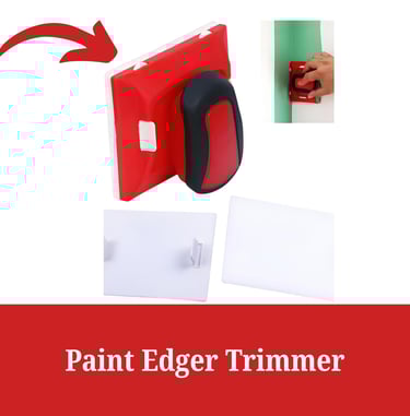 a picture of a red and white photo of a handmade edger edger