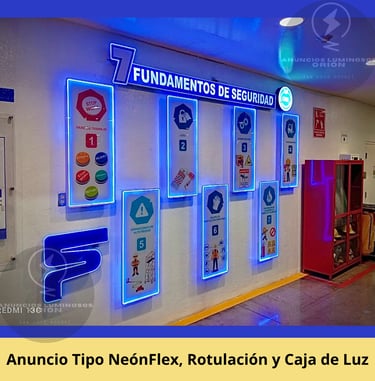 Anuncios de NeonFelex en San Luis Potosi Fabricado por Anuncios Luminosos Orión