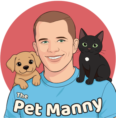 The Pet Manny business logo and company slogan