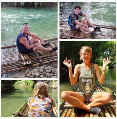 thailand khao lak bamboo rafting