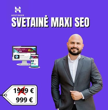 Svetainės kūrimas MAXI SEO
