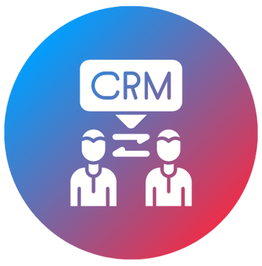 a crm icon with a crm icon