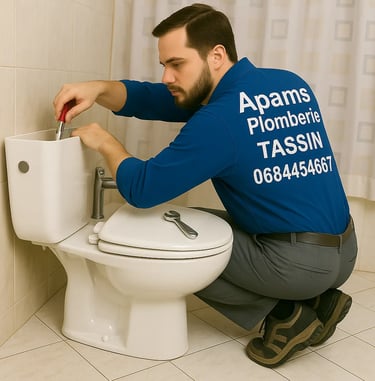 Remplacement chasse toilette wc plombier tassin 69160
