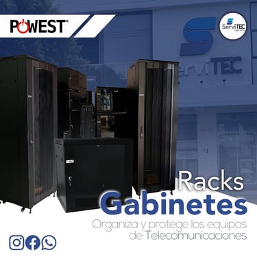 Racks y gabinetes para telecomunicaciones y redes empresariales
