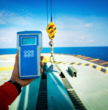 lifting load test after inspection as part of a proof load test