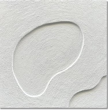 Minimalist Abstract Wall Art – Simple White Wall Decor for Clean Living Room Aesthetic