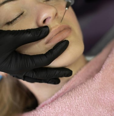 Botox e preenchimento labial.