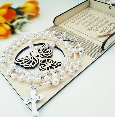 Vardinis rožančius – dovana pirmajai komunijai