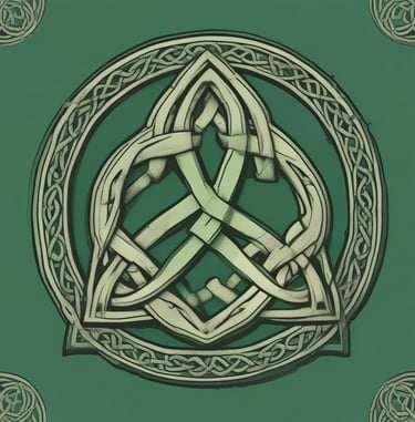 a 3d image of a knot on a green background