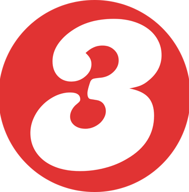 Red circle with the number 3