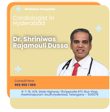 A graphical representation highlighting Dr. Shriniwas as the Best Cardiologist in Hyderabad
