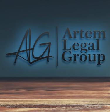 Artem Legal Group logo and a gabble