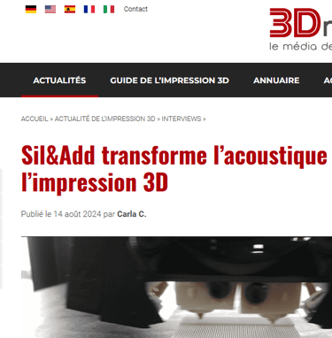 capture d'écran du site 3Dnatives