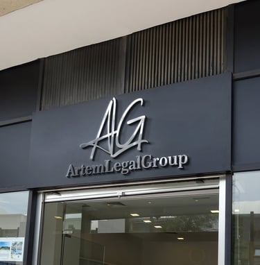 a large sign on the side of a building