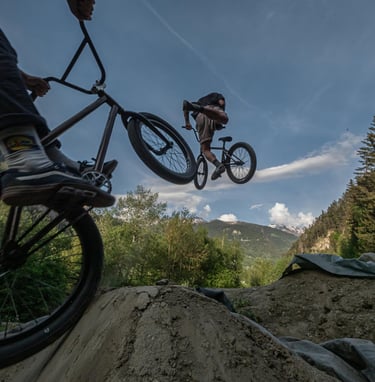 Cours de BMX pour adultes à Verbier en Suisse 